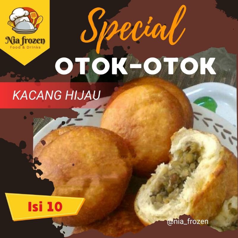 

Donat / otok-otok isi kacang hijau isi 10 frozen / beku