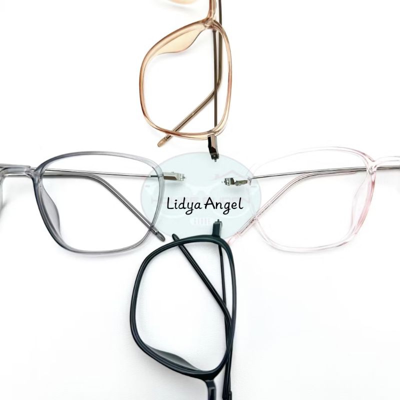 kacamata minus photocromic 0.25-6.00 pria wanita frame kotak titanium termurah