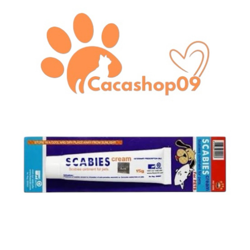 Scabies Cream - Salep Scabies Kucing Anjing Salep Jamur Aman Terjilat