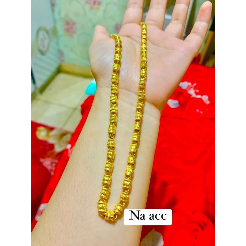 kalung bambu Gucci lapis emas