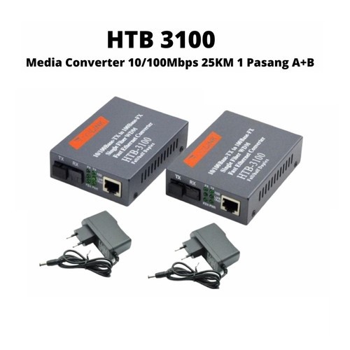 NetLink HTB3100 AB HTB-3100 AB HTB3100AB Singlemode Media Converter