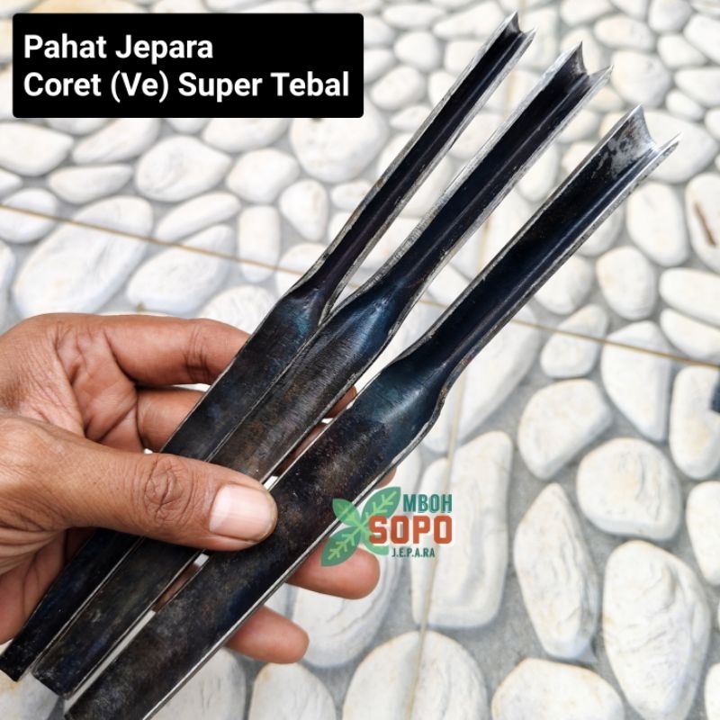 Alat Kerajinan, Pahat Ukir Kayu Jepara, Tatah Coret /Ve Super Tebal, Pahat Bonsai