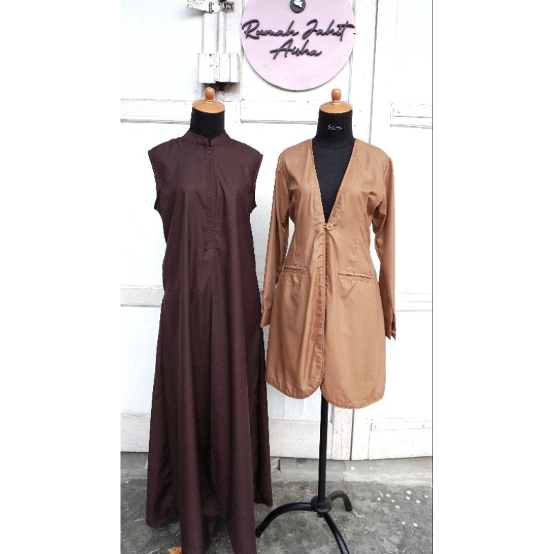 Set Gamis Inner Outer Pramuka (Polos) | Rumah Aisha