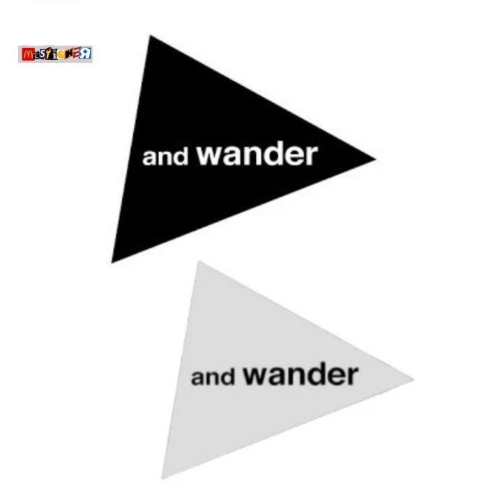 

sticker and wander japan logo stiker streetwear