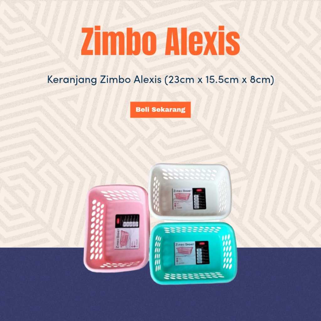 Keranjang serbaguna zimbo Basket Trixy/keranjang palstik kecil serbaguna/keranjang penyimpanan stora