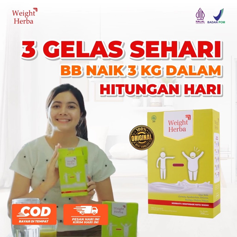 

WEIGHT HERBA Susu untuk meningkatkan nafsu makan dan menambah berat badan