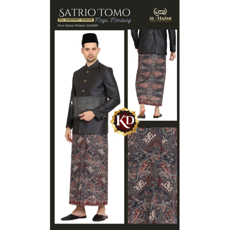 Sarung Batik Pria Wanita Al Hazmi Motif Satrio Tomo Megamendung Handbag