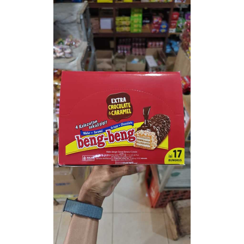 

Beng Beng Box Wafer Caramel - Snack Lezat 1 Box isi 17