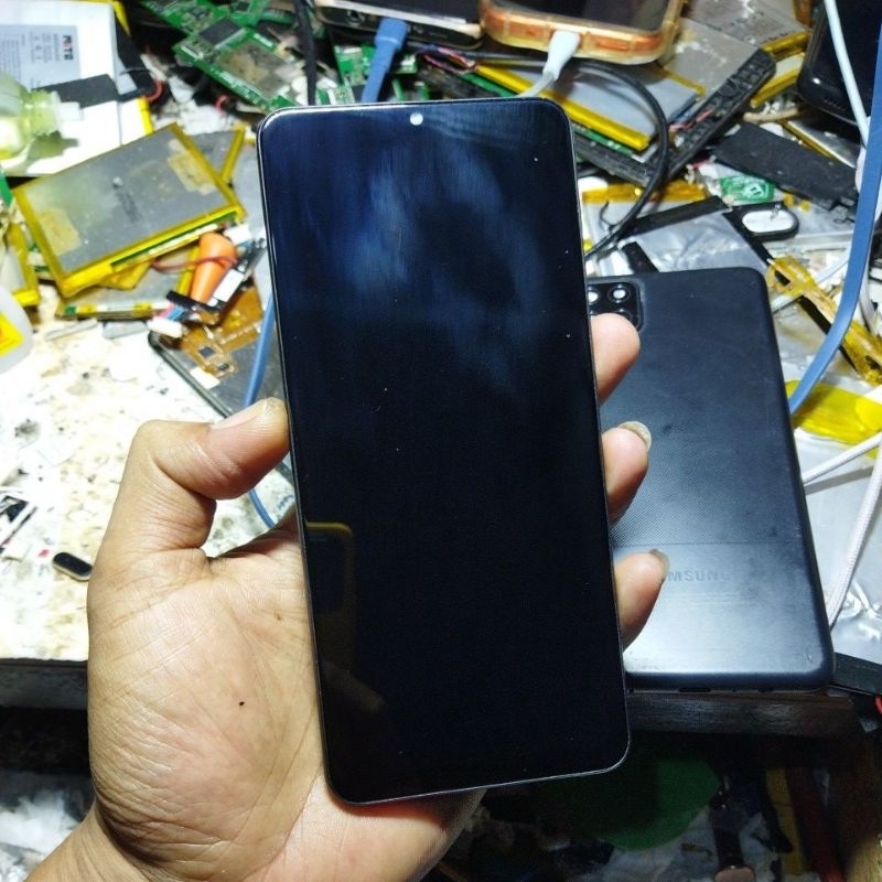 Lcd toucscreen Samsung A12 Copotan bonus CASING