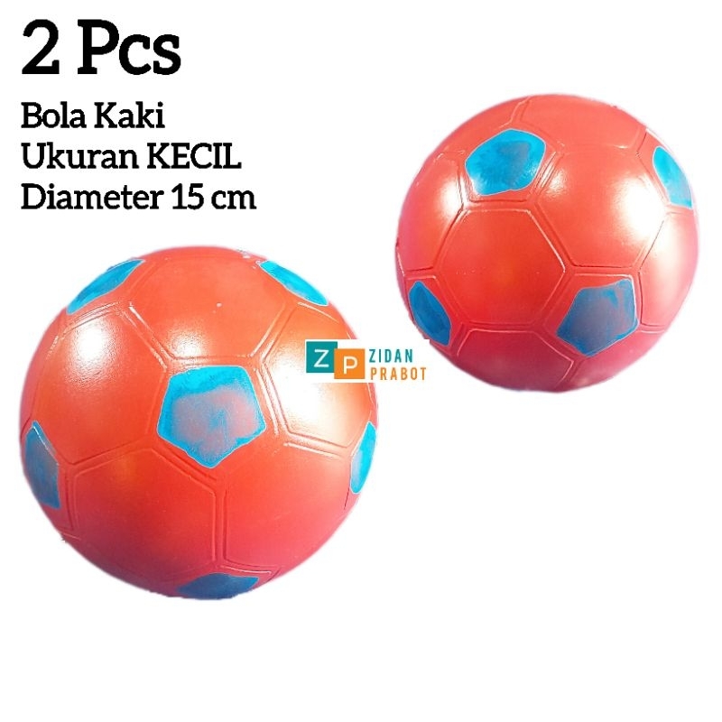 2 Pcs Bola Kaki Anak Ukuran KECIL Diameter 15 cm