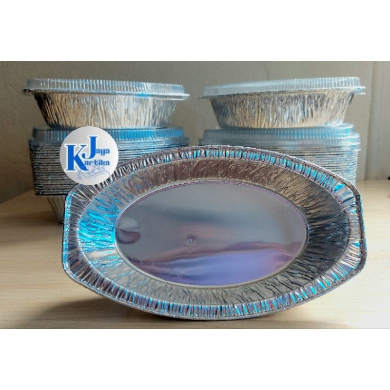Aluminium Foil Cup Oval OX8550 Tanpa Tutup