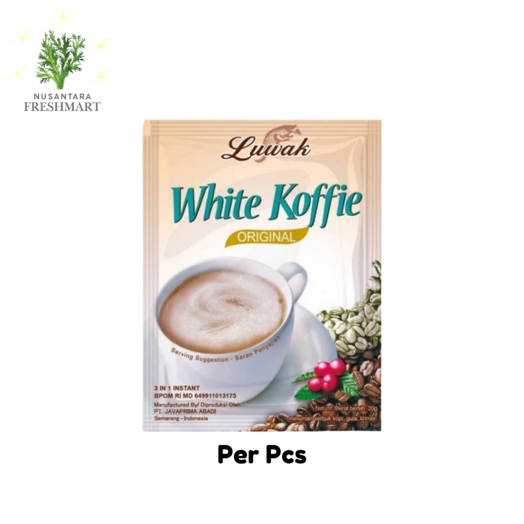 

[Nusantara Freshmart] Luwak White Koffie Original Kopi Instan Per Pcs/Sachet