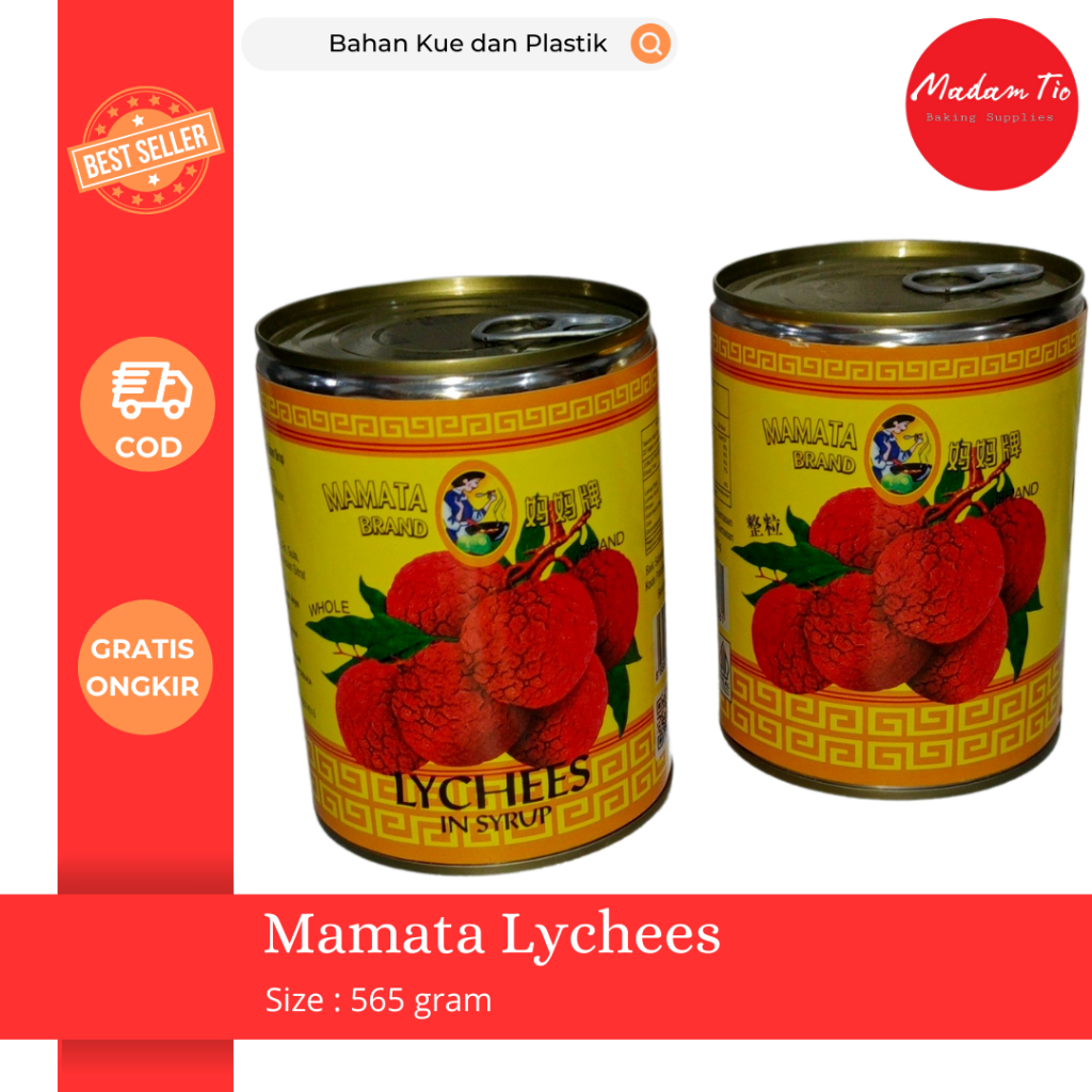 

Mamata Lychees 565 gram 1 pcs