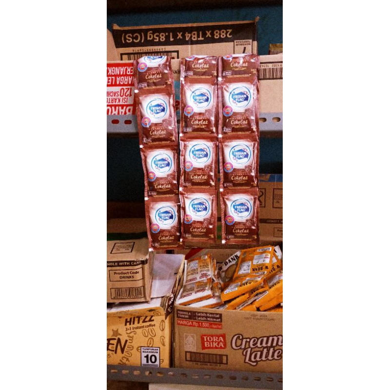 

Susu Kental Manis Cokelat Frisian Flag Renceng