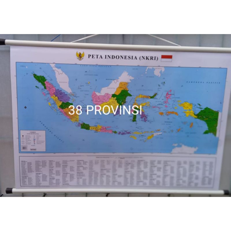 peta Indonesia NKRI sedang peta dinding