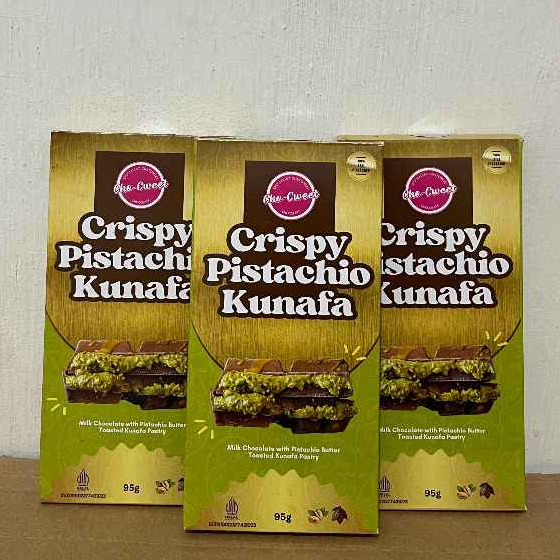 

Co Cweeet Big Bar Crispy Pistachio Kunafa 95g | Coklat Dubai Viral | Chocolate Dubai