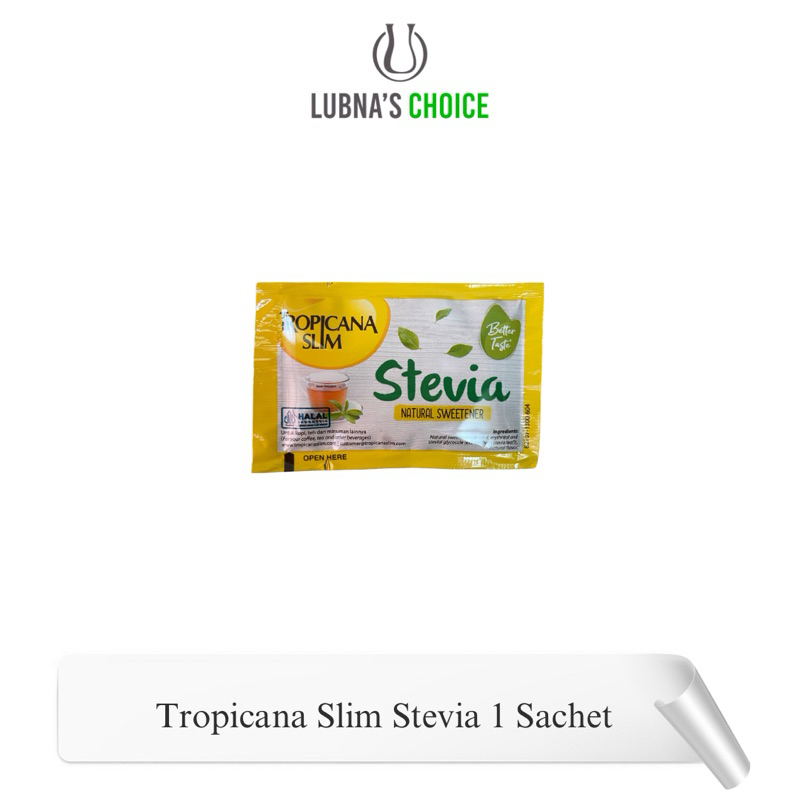 

Tropicana Slim Sweetener Stevia 1 sachet - Pemanis Alami Nol Kalori