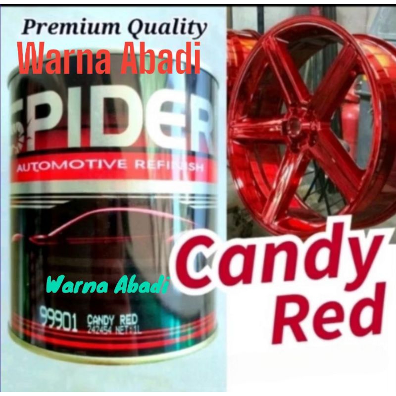 Cat Spider Candytone Red 99901 Candy Merah /Candy Red CAT Mwrah Transparan Cat merah Smoke Cat Motor
