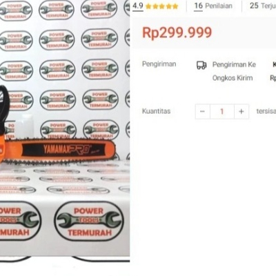 

Chain Saw 22" Bar Laser YAMAMAX Mesin Potong Gergaji Kayu Chainsaw