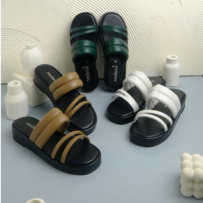 neofarbe ELIANA Wedges Sandals Slip On