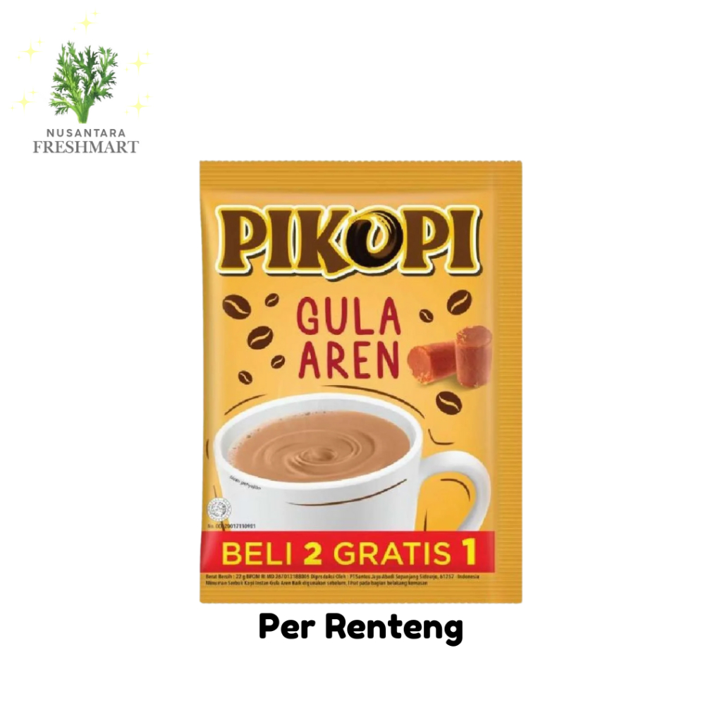 

[Nusantara Freshmart] Pikopi Gula Aren Kopi Instan Per Renteng 15 Sachet