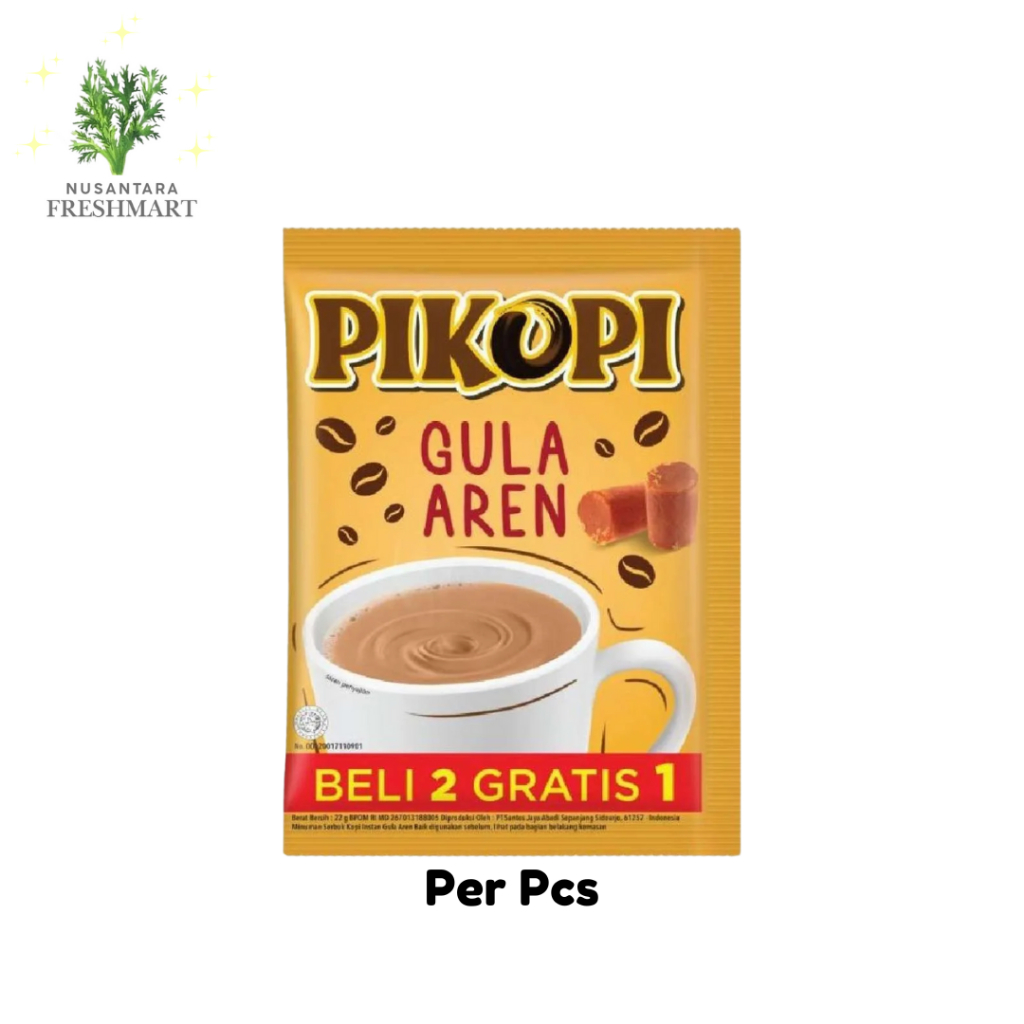 

[Nusantara Freshmart] Pikopi Gula Aren Kopi Instan Per Pcs/Sachet