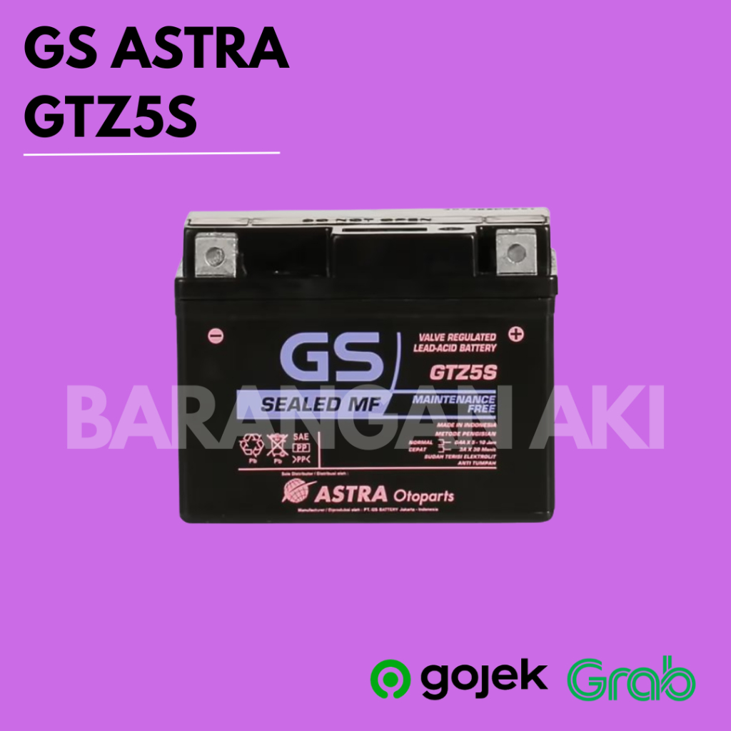 Aki Motor GS Astra GTZ5S Original