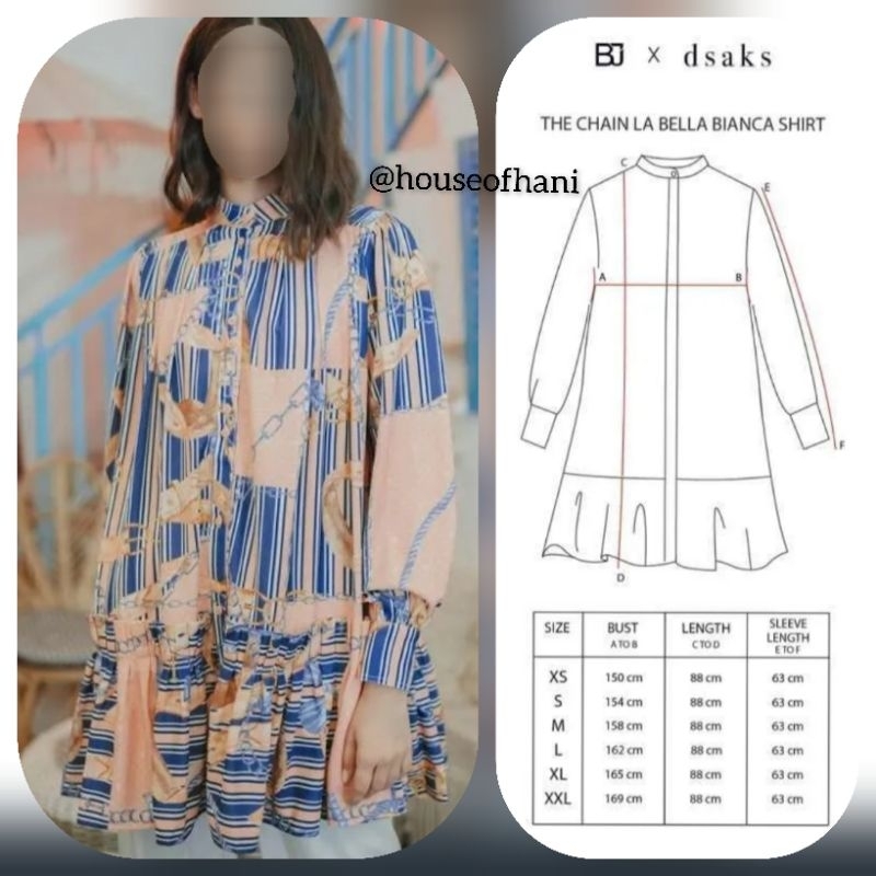 La Bella Bianca Shirt Nautical M - Benang Jarum