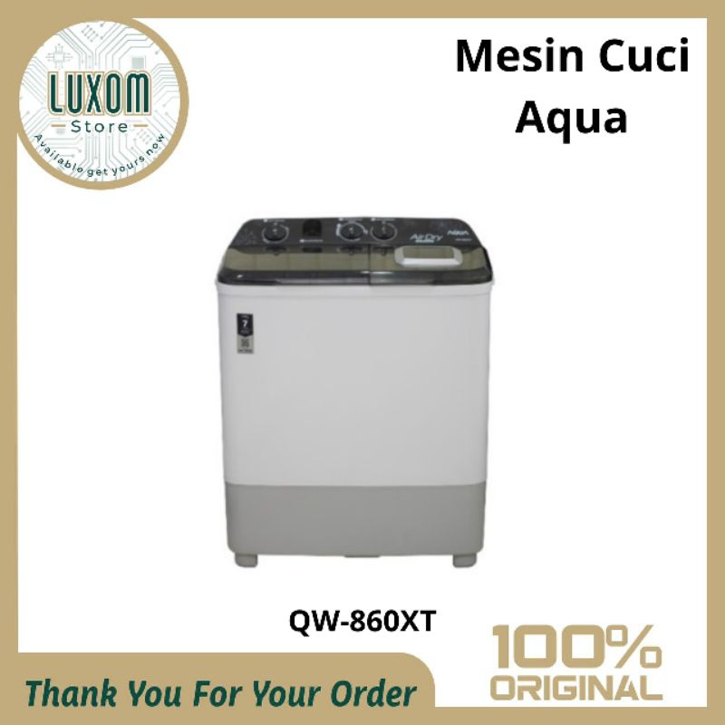 Mesin Cuci Aqua QW-860XT (8kg) /mesin cuci 2 tabung/mesin cuci aqua