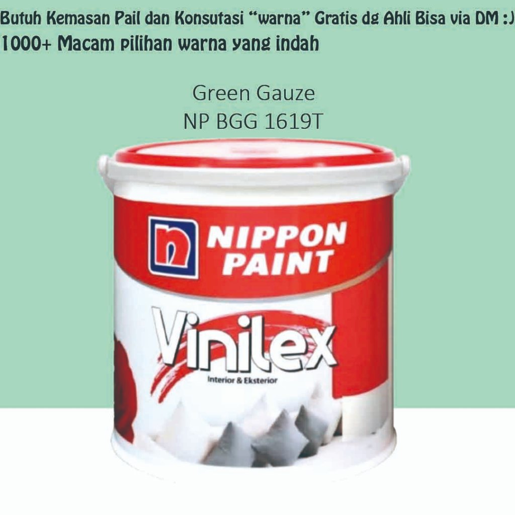 Nippon Vinilex Interior 5Kg – Green Gauze NP BGG 1619T (Tinting)