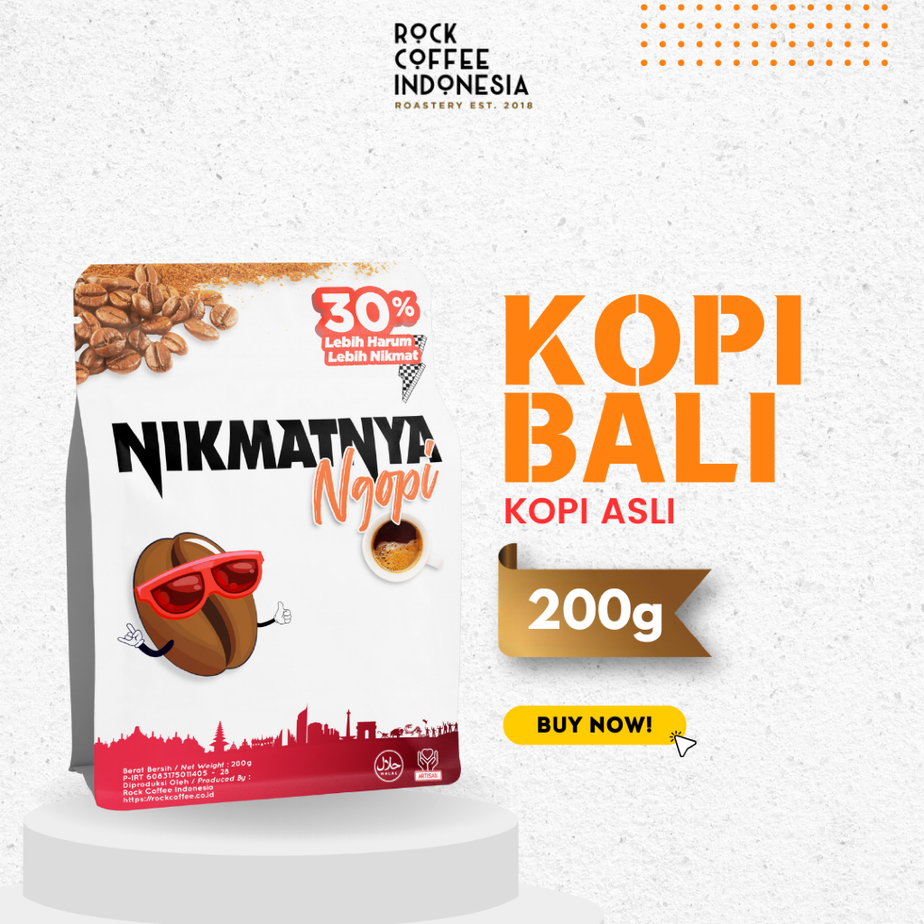 

Kopi BALI Arabika Biji Bubuk 200g