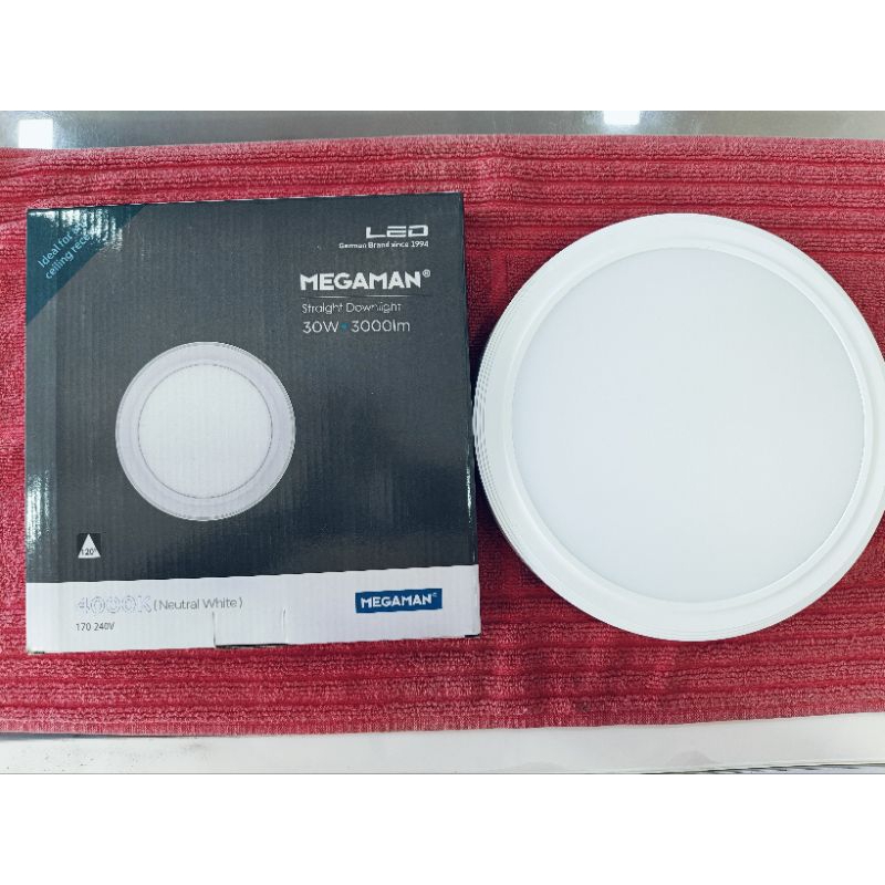 MEGAMAN LAMPU OB DOWNLIGHT OUTBOW / TEMPEL 30W 6500K/4000K