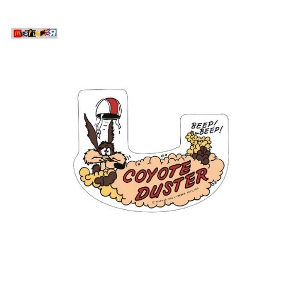 

sticker Coyote Duster road runner looney tunes graphic logo diecut stiker hotrod