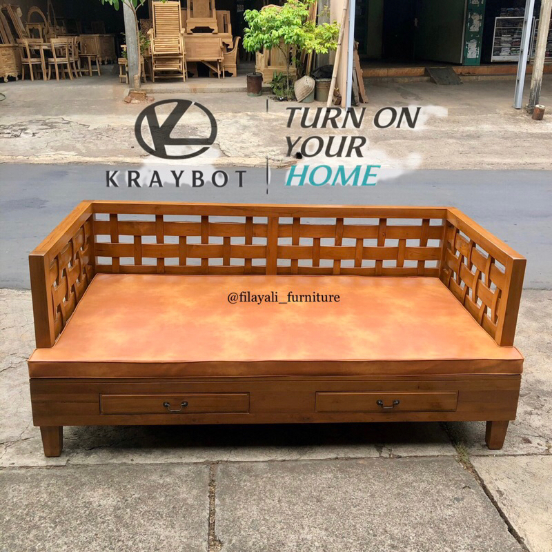 Bale-Bale Kayu Jati Solid 100x200cm Premium Quality by FILAYALI FURNITURE