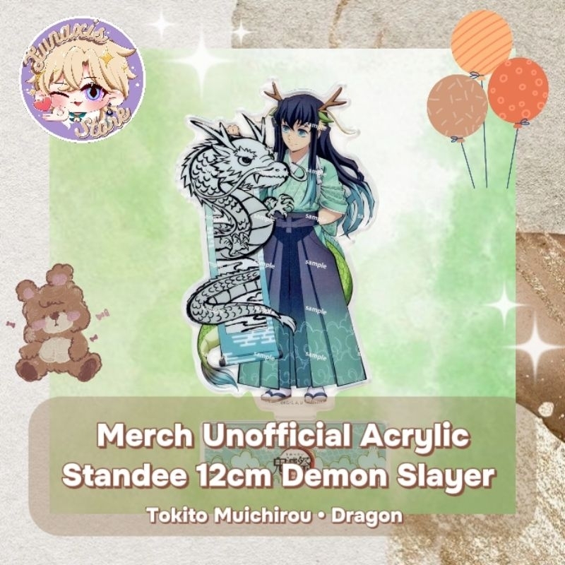 (FLASHSALE) Unofficial Merch Akrilik Standee 12cm Kimetsu no Yaiba Demon Slayer Muichiro Tokito Anim
