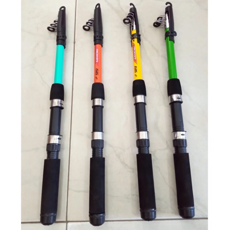 Joran Pancing Telescopic Antena Carbon Fiber 150 Cm Kekuatan 8 Kg Utecate Roma