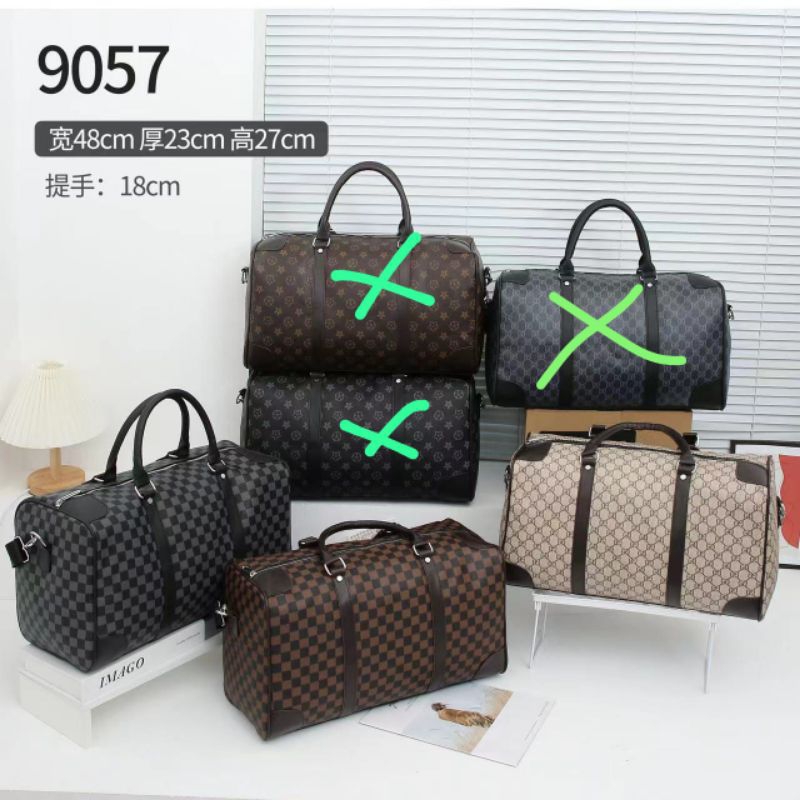 Tas Travel import bahan Kulit