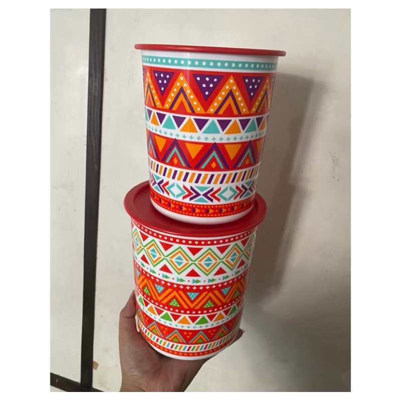 Zig Zag Canister 2L&3L Tupperware Zig-Zag