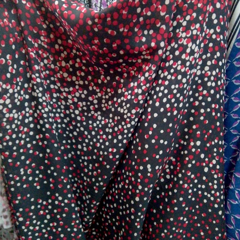 kain ceruty motif polkadot - kain ceruty motif - kain ceruty baby doll - kain ceruty - zkt