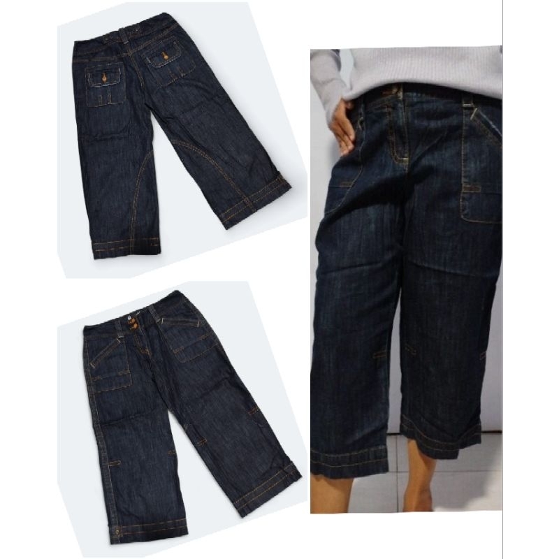Murah  Celana Jeans Wanita 3/4 Loft
