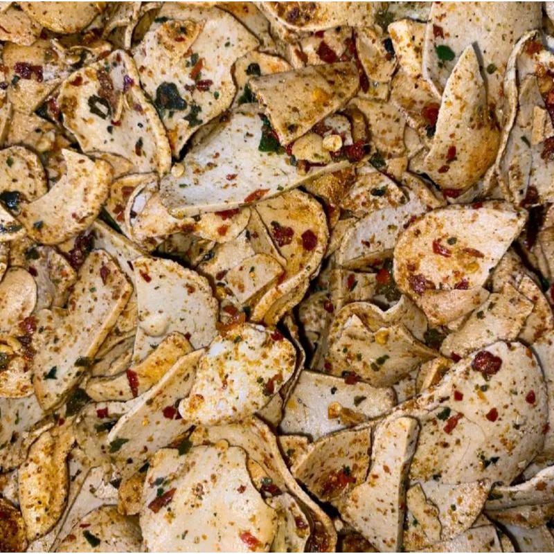 

Kripik Basreng Pedas Daun Jeruk