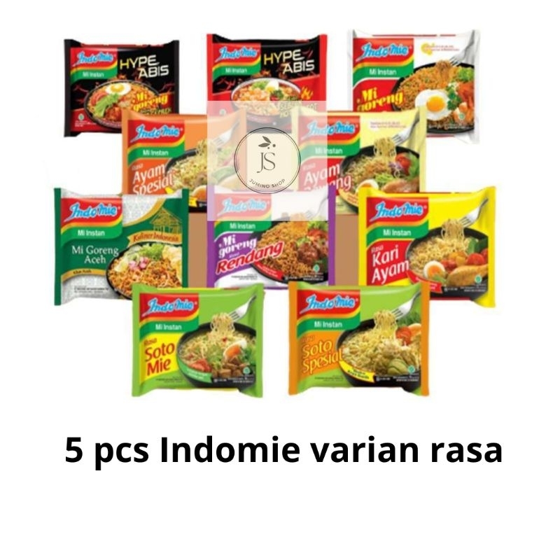 

INDOMIE BERGAGAI VARIAN RASA 5 PCS X 75 GR