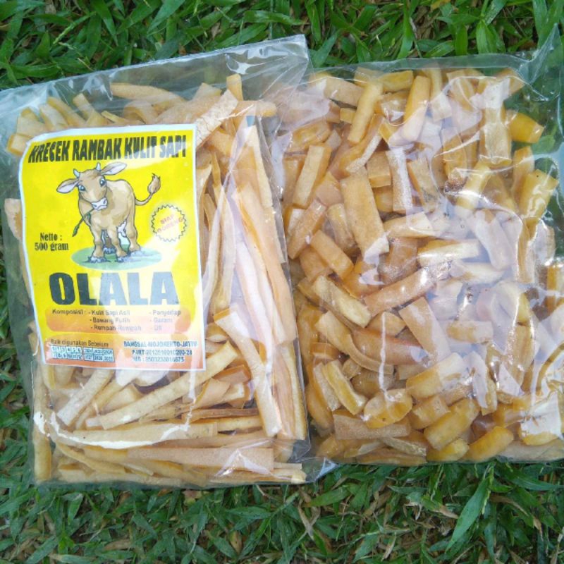 

PAKET 1 KG MIX KRECEK RAMBAK KULIT SAPI ASLI STIK KAPSUL 500gr+STIK MIE KECIL 500gr krupuk kulit