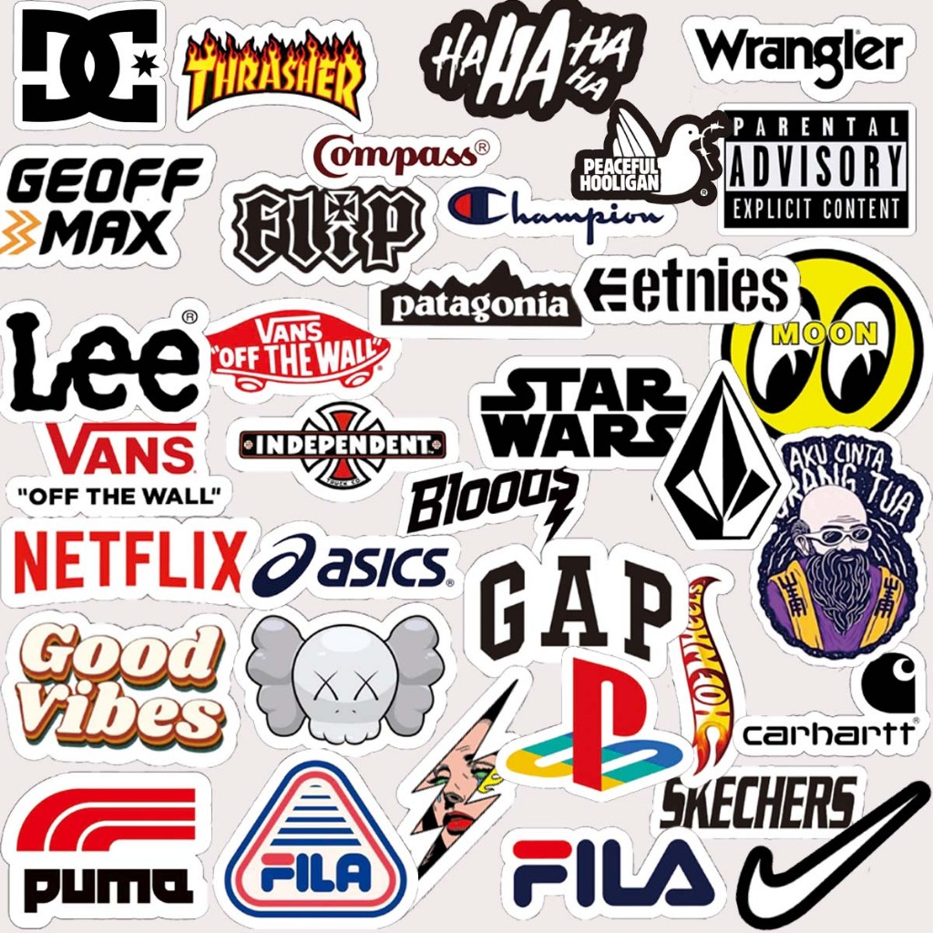 

Stiker Pack Series Brand Paket 2 Best Seller - Amuzzz12