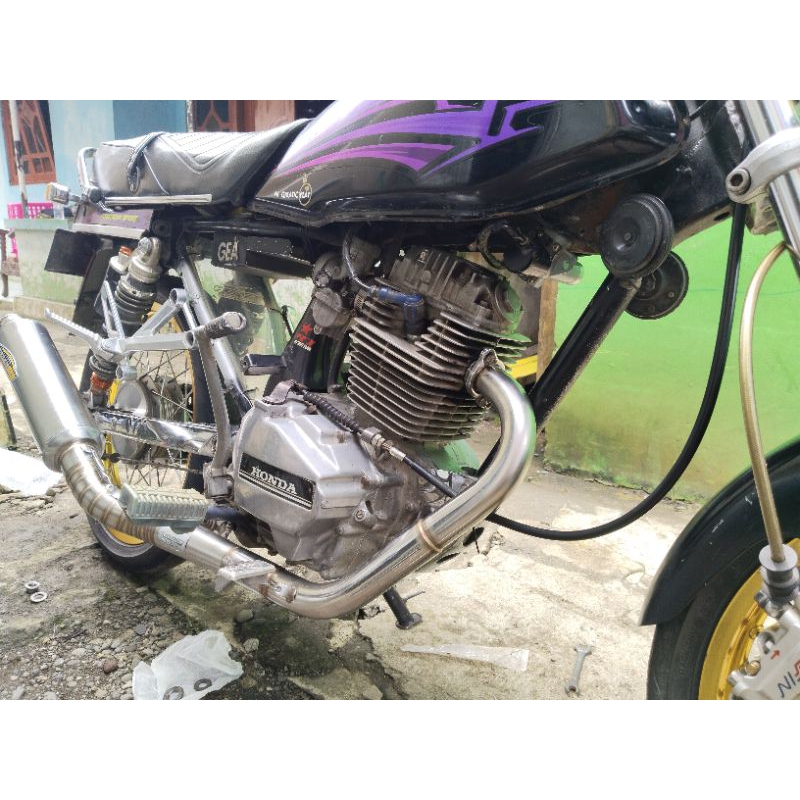 LEHER KNALPOT RACING CB GL MP TIGER STAINLESS BENDING
