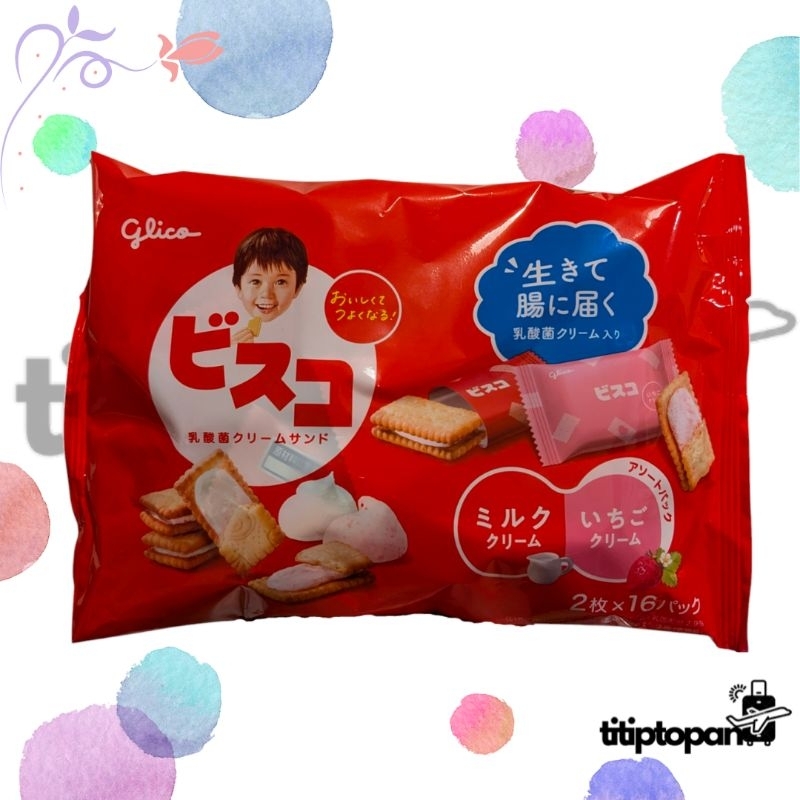 

GLICO BISKO BISCUIT ASAM LAKTAT SUSU & STRAWBERRY