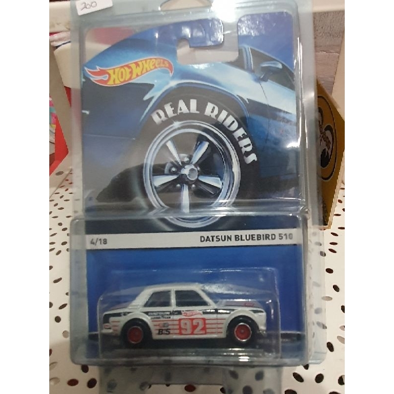 Hot Wheels Real Riders DATSUN BLUEBIRD 510
