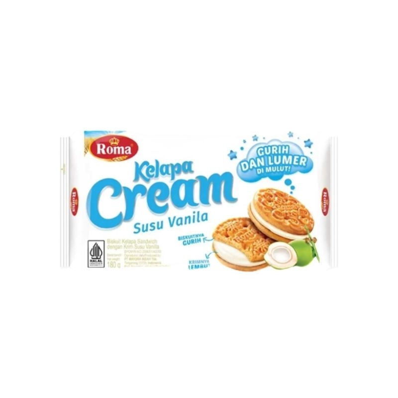 

Roma Biscuit Kelapa Cream 180G