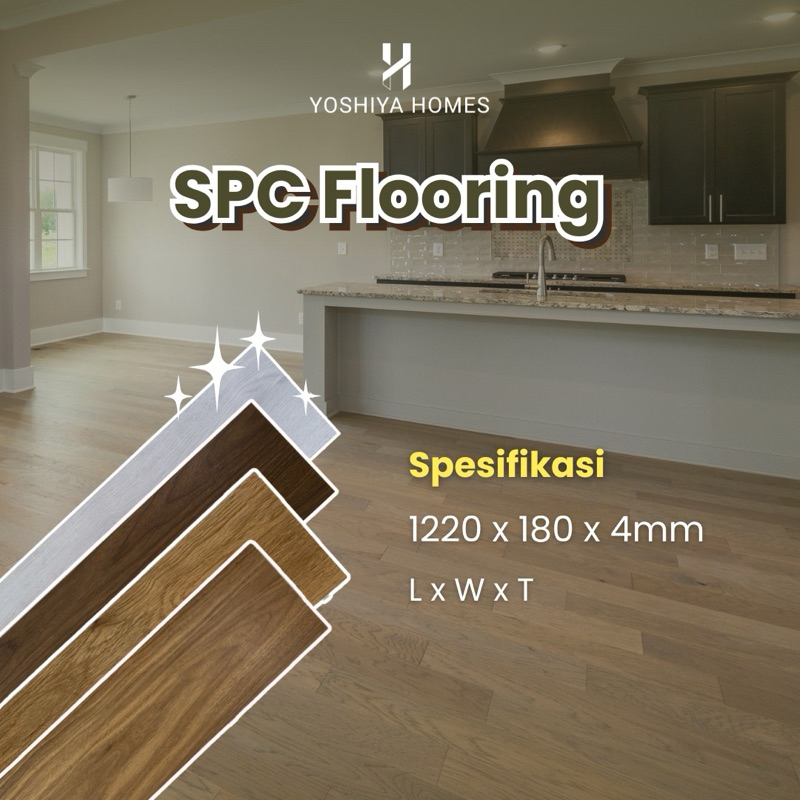 Lantai SPC / SPC Flooring / Lantai Kayu Aesthetic