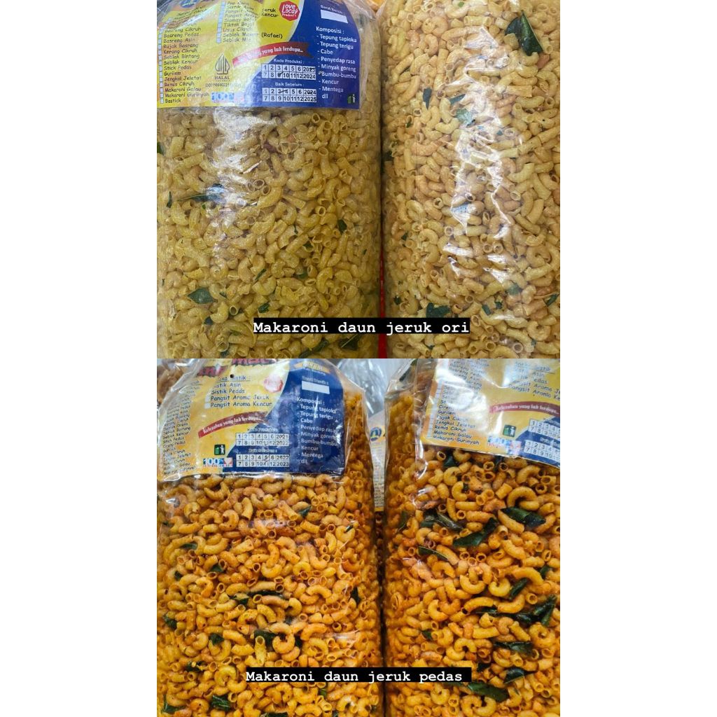 

Makaroni Bantat Daun Jeruk asin dan pedas
